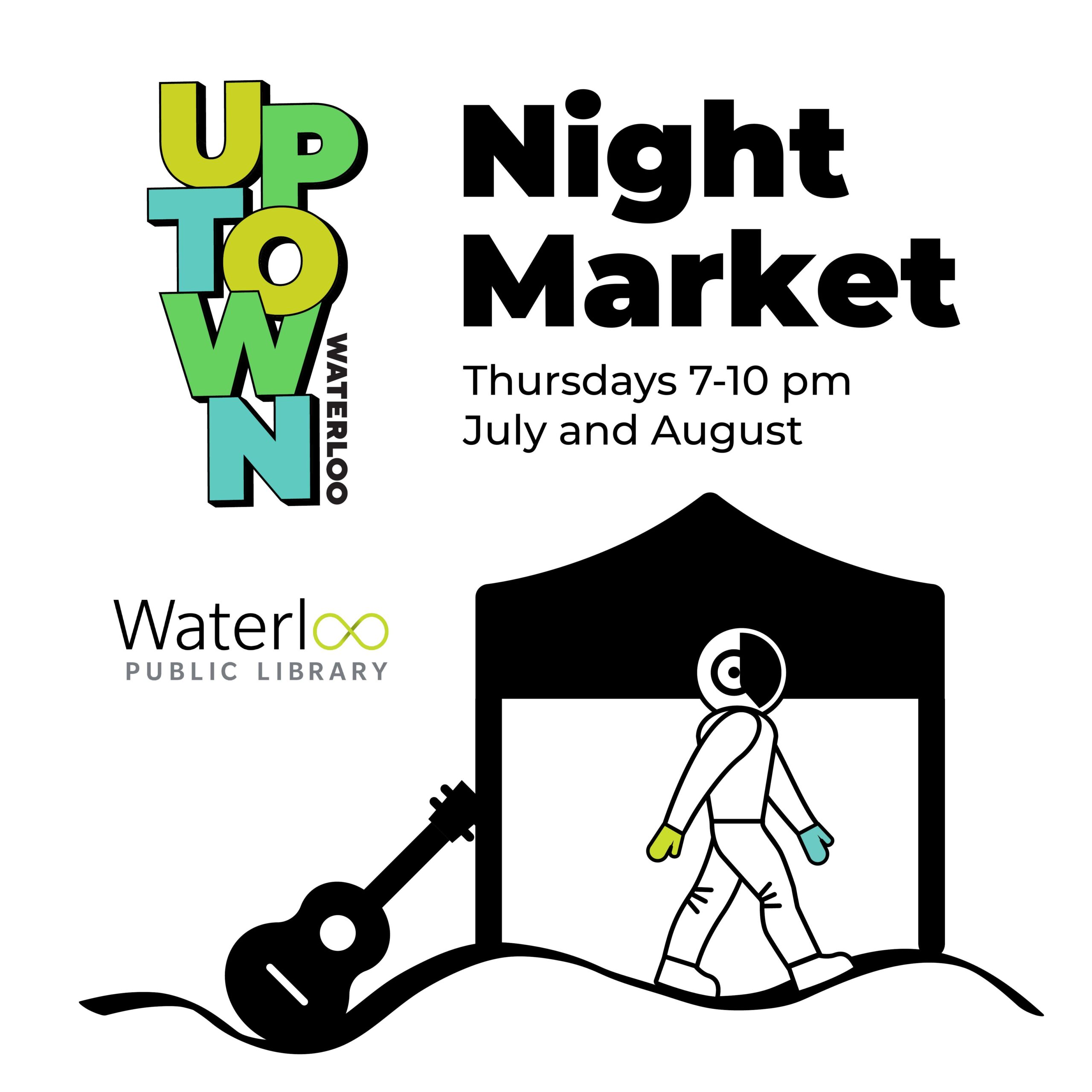 uptown night market 2023 graphic