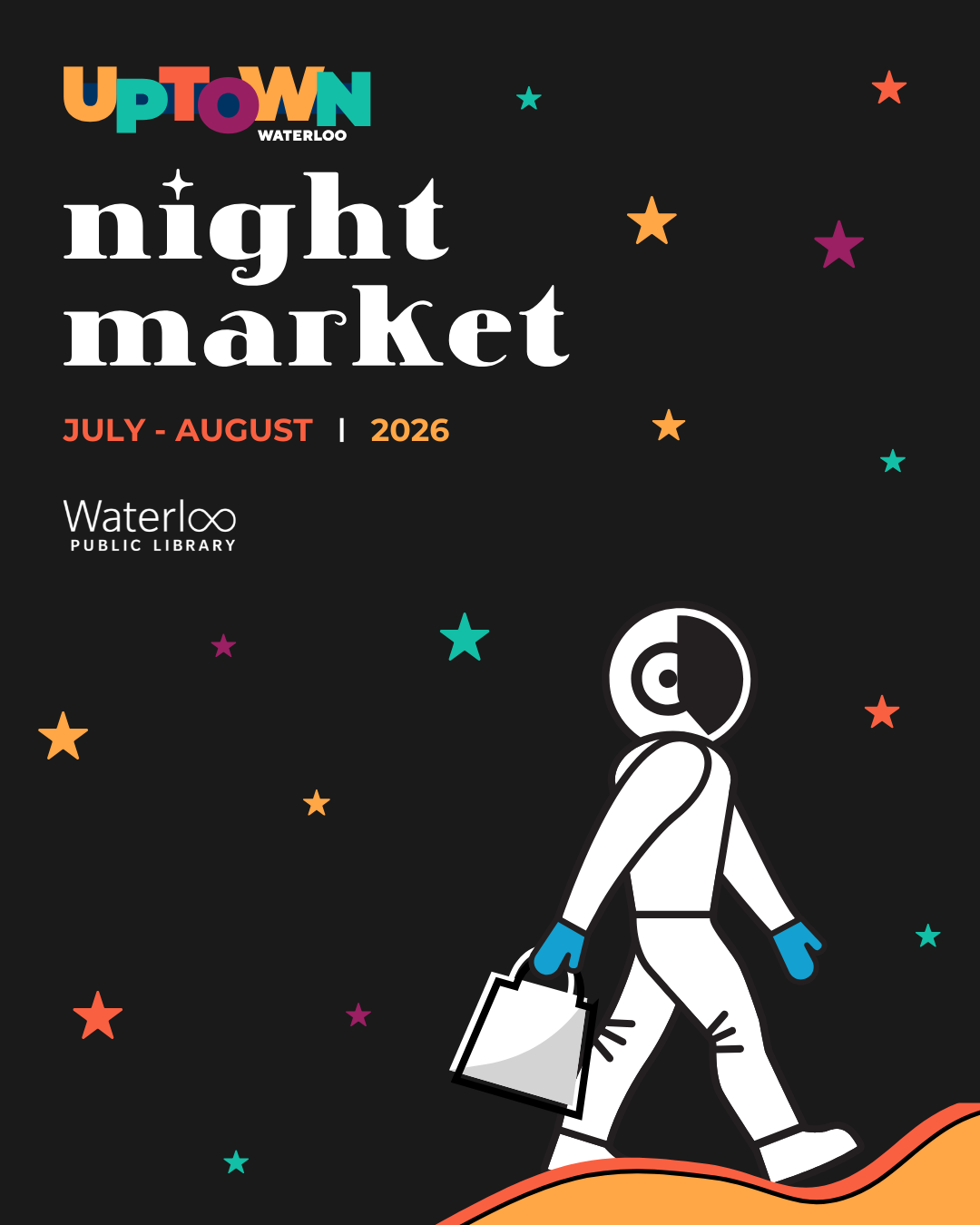 uptown night market 2023 graphic